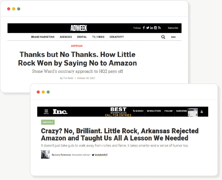 Love, Little Rock Ad Headlines