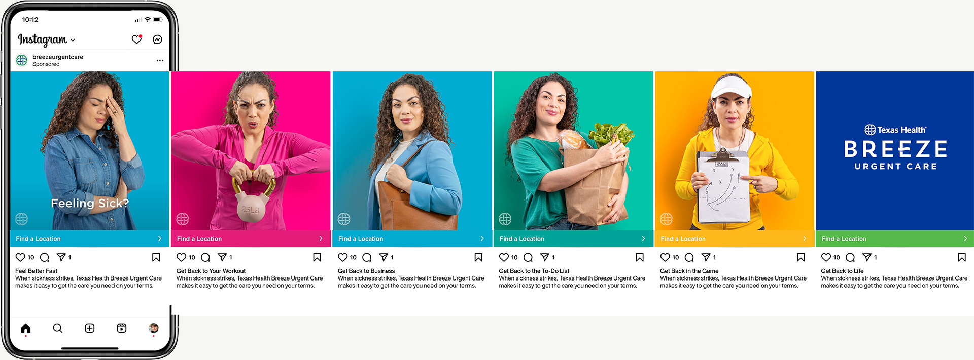 Breeze social media carousel