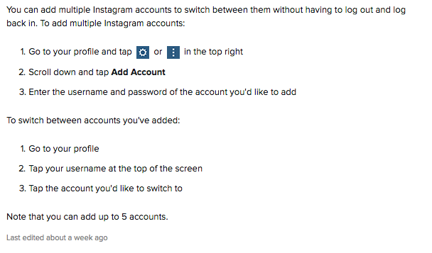 Instagram Multiple Account Management How To